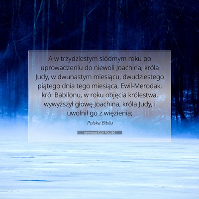 Jeremiasza 52:31 POLUBG Obraz Wersetu Biblijnego