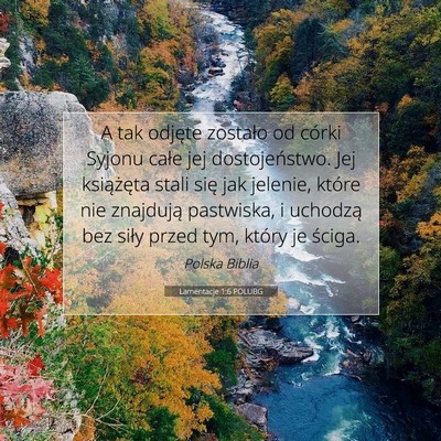 Lamentacje 1:6 POLUBG Obraz Wersetu Biblijnego