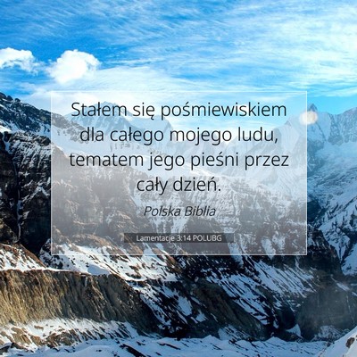 Lamentacje 3:14 Werset Biblijny Wyjaśniony