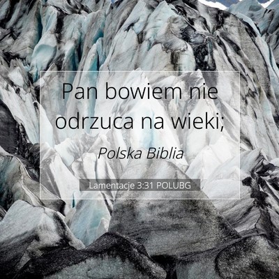 Lamentacje 3:31 POLUBG Obraz Wersetu Biblijnego