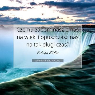 Lamentacje 5:20 POLUBG Obraz Wersetu Biblijnego