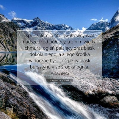 Ezechiela 1:4 POLUBG Obraz Wersetu Biblijnego