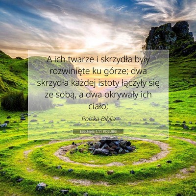 Ezechiela 1:11 POLUBG Obraz Wersetu Biblijnego