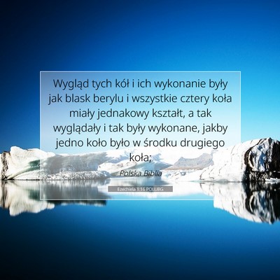 Ezechiela 1:16 POLUBG Obraz Wersetu Biblijnego