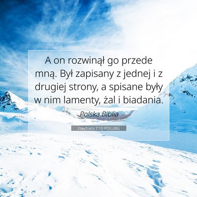 Ezechiela 2:10 POLUBG Obraz Wersetu Biblijnego