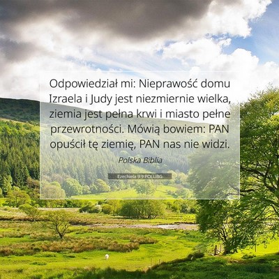 Ezechiela 9:9 POLUBG Obraz Wersetu Biblijnego