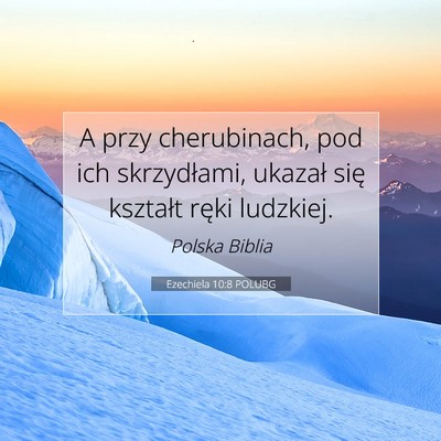 Ezechiela 10:8 POLUBG Obraz Wersetu Biblijnego