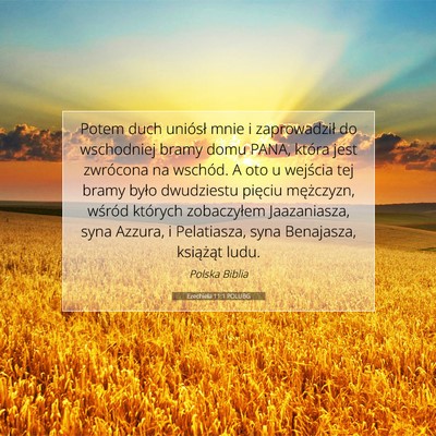 Ezechiela 11:1 POLUBG Obraz Wersetu Biblijnego