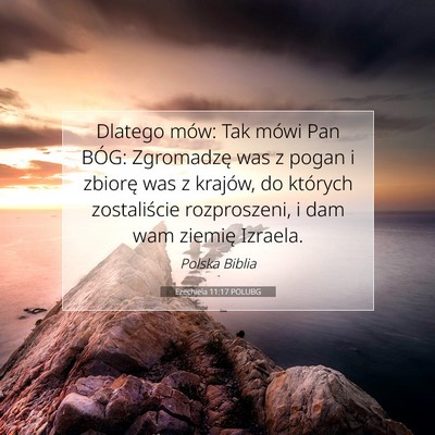 Ezechiela 11:17 POLUBG Obraz Wersetu Biblijnego