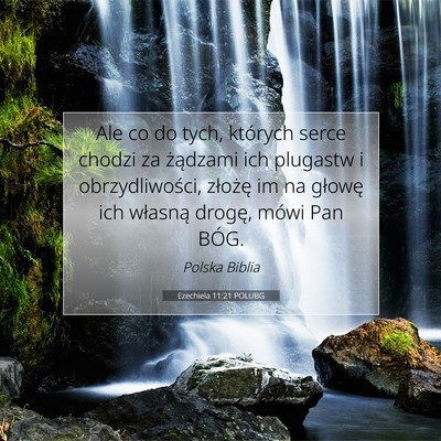 Ezechiela 11:21 POLUBG Obraz Wersetu Biblijnego
