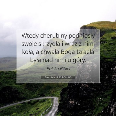 Ezechiela 11:22 POLUBG Obraz Wersetu Biblijnego