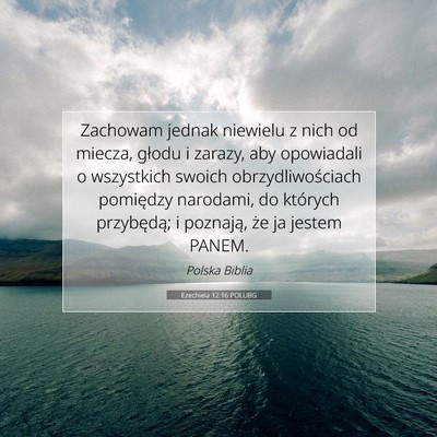 Ezechiela 12:16 POLUBG Obraz Wersetu Biblijnego