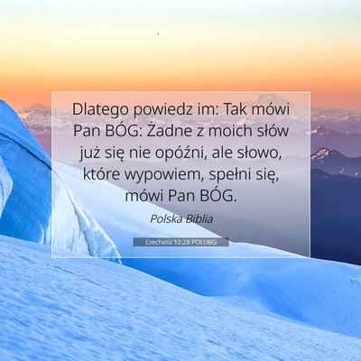 Ezechiela 12:28 POLUBG Obraz Wersetu Biblijnego
