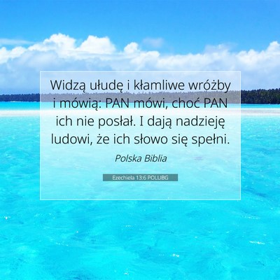 Ezechiela 13:6 POLUBG Obraz Wersetu Biblijnego