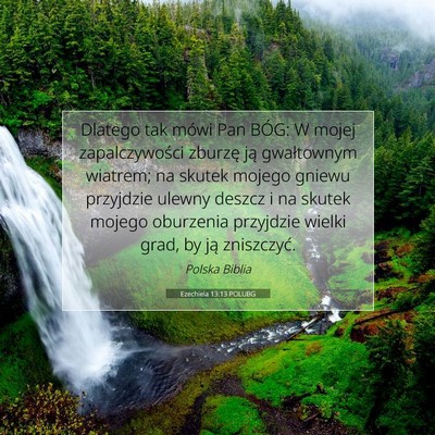 Ezechiela 13:13 POLUBG Obraz Wersetu Biblijnego