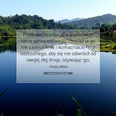 Ezechiela 13:22 POLUBG Obraz Wersetu Biblijnego