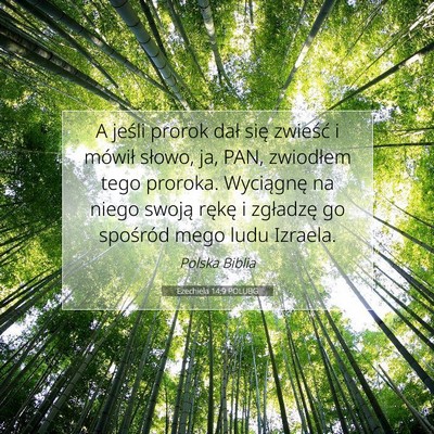 Ezechiela 14:9 POLUBG Obraz Wersetu Biblijnego