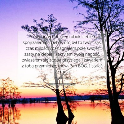 Ezechiela 16:8 POLUBG Obraz Wersetu Biblijnego