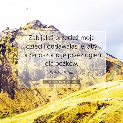 Ezechiela 16:21 POLUBG Obraz Wersetu Biblijnego