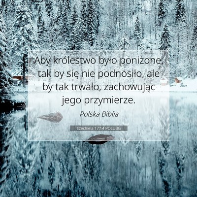 Ezechiela 17:14 POLUBG Obraz Wersetu Biblijnego
