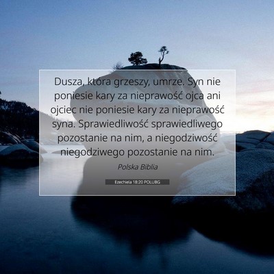 Ezechiela 18:20 POLUBG Obraz Wersetu Biblijnego