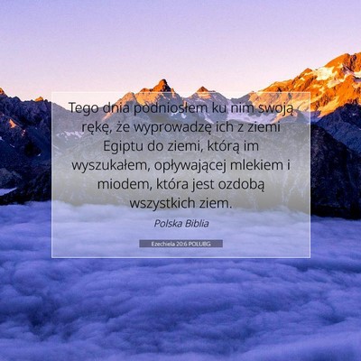 Ezechiela 20:6 POLUBG Obraz Wersetu Biblijnego