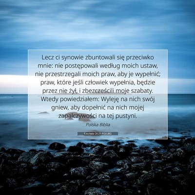 Ezechiela 20:21 POLUBG Obraz Wersetu Biblijnego