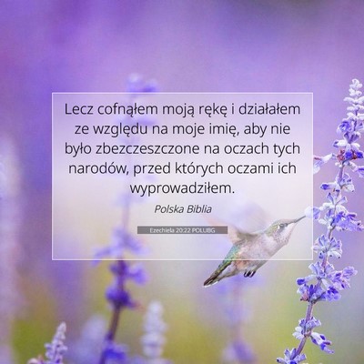 Ezechiela 20:22 POLUBG Obraz Wersetu Biblijnego
