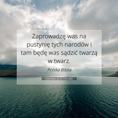 Ezechiela 20:35 POLUBG Obraz Wersetu Biblijnego