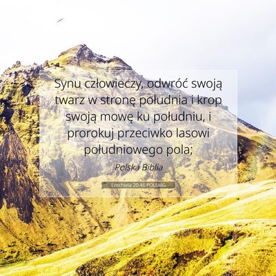 Ezechiela 20:46 POLUBG Obraz Wersetu Biblijnego