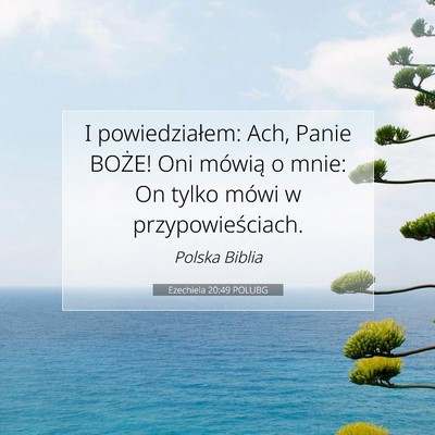 Ezechiela 20:49 POLUBG Obraz Wersetu Biblijnego