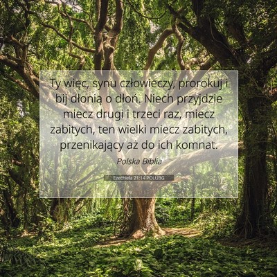 Ezechiela 21:14 POLUBG Obraz Wersetu Biblijnego