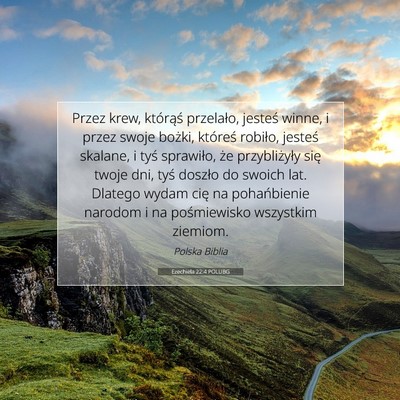 Ezechiela 22:4 POLUBG Obraz Wersetu Biblijnego