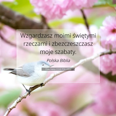 Ezechiela 22:8 POLUBG Obraz Wersetu Biblijnego