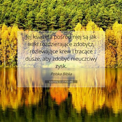 Ezechiela 22:27 POLUBG Obraz Wersetu Biblijnego