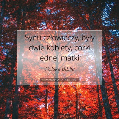 Ezechiela 23:2 POLUBG Obraz Wersetu Biblijnego