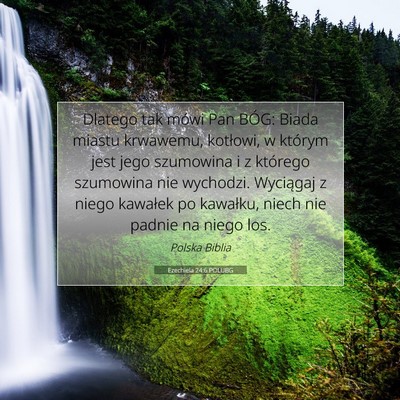 Ezechiela 24:6 POLUBG Obraz Wersetu Biblijnego
