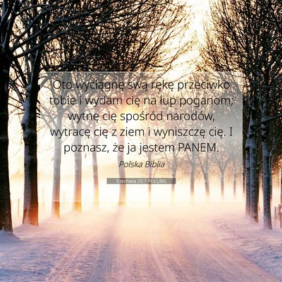 Ezechiela 25:7 POLUBG Obraz Wersetu Biblijnego