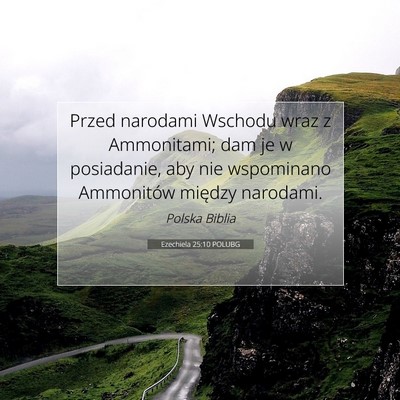 Ezechiela 25:10 POLUBG Obraz Wersetu Biblijnego
