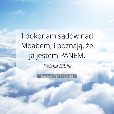 Ezechiela 25:11 POLUBG Obraz Wersetu Biblijnego