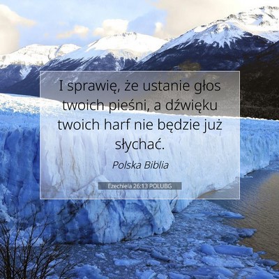 Ezechiela 26:13 POLUBG Obraz Wersetu Biblijnego