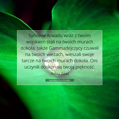Ezechiela 27:11 POLUBG Obraz Wersetu Biblijnego