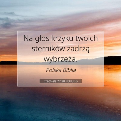 Ezechiela 27:28 POLUBG Obraz Wersetu Biblijnego