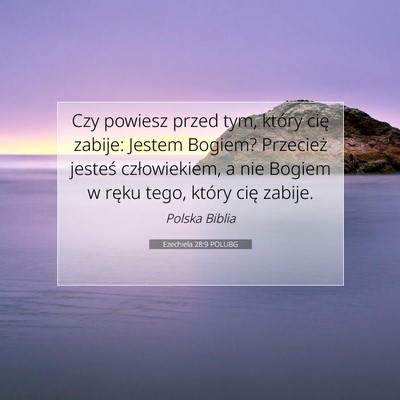 Ezechiela 28:9 POLUBG Obraz Wersetu Biblijnego
