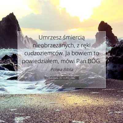 Ezechiela 28:10 POLUBG Obraz Wersetu Biblijnego