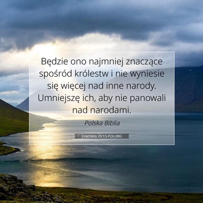 Ezechiela 29:15 POLUBG Obraz Wersetu Biblijnego