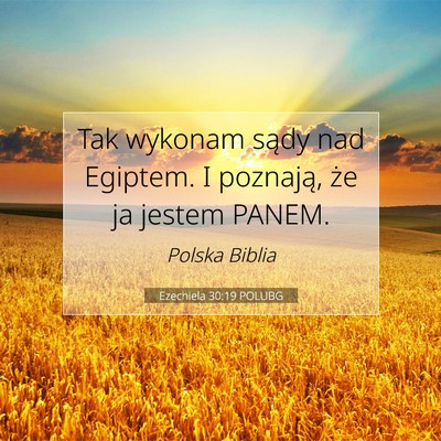 Ezechiela 30:19 POLUBG Obraz Wersetu Biblijnego