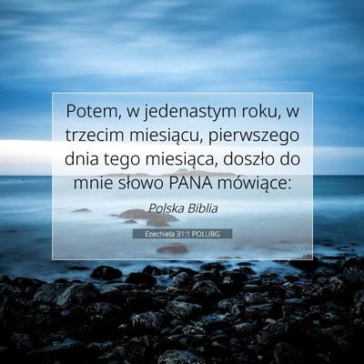 Ezechiela 31:1 POLUBG Obraz Wersetu Biblijnego