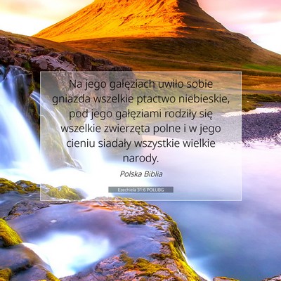 Ezechiela 31:6 POLUBG Obraz Wersetu Biblijnego