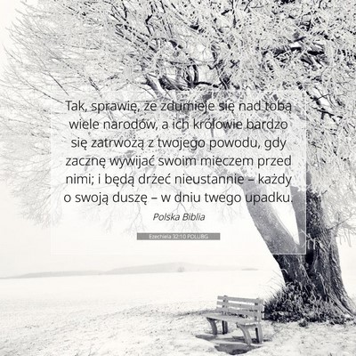 Ezechiela 32:10 POLUBG Obraz Wersetu Biblijnego